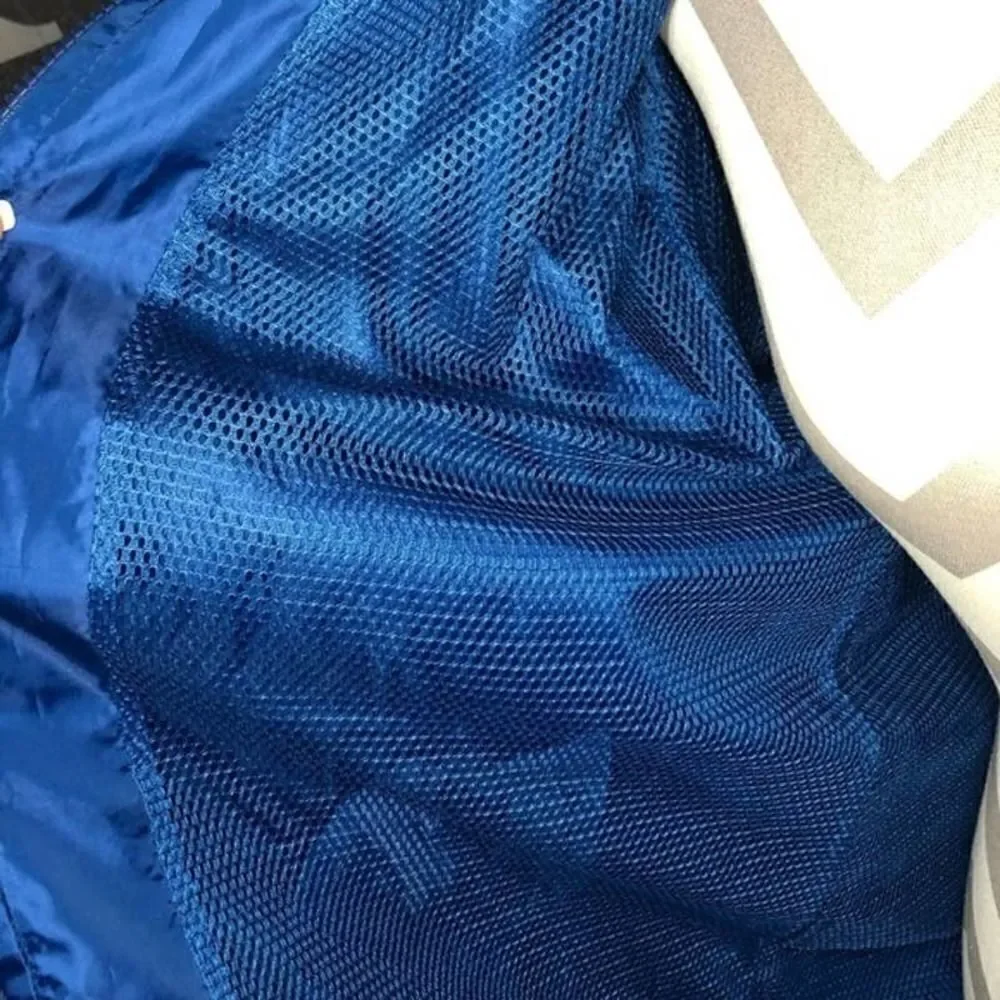 Blue American Flag Lightweight Windbreaker Jacket